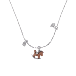 WYK | Celebrity Style New Petite Horse Design Necklace