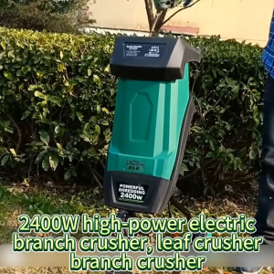 Unicorn 2400W High Power Electric Branch Shredder 50L Tree Leaf Wood Branch Crusher Electric Pulverizer