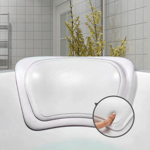 Hotel Quality Bath Tub Pillow Soft Elastic Waterproof Bath Neck Rest Pad Spa Wellness Bathroom Decorative Accessories