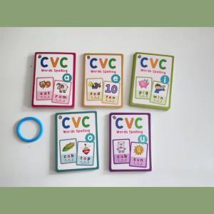 Thẻ Học Từ Vựng CVC Cho Trẻ Em Đồ Dùng Dạy Học ESL Cho Trẻ Mới Biết Đi Từ Vựng Nhìn Nhận Nhanh Tài Liệu Giáo Dục Phương Pháp Montessori Dành Cho Trẻ 3-12 Tuổi