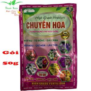 Phân Bón Lá Chuyên Hoa Kiểng Nụ To - Thân Mập - Tươi Lâu gói 50g