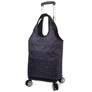 Foldable Hand-Pulled Shopping Cart Lightweight Portable Picnic Shopping Bag Home Use Vegetable Buying Car City Compass Brand