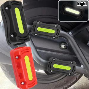 2PCS Motorcycle Bumper Anti-Collision Bar With Reflective Sticker Engine Bumper Anti-Fall Protection Block Universal Electric Vehicle Motorcycle Accessories