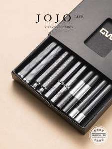 Anti-Slip Anti-Mold Nordic Style Alloy Chopsticks Set of 5 by Jojos Life PD Pure Color European Trend Home Use Dining Utensils