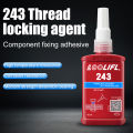 LOOLIFL 50 ml Medium Strength Threadlocker (blue) Glue 243 Threadlocker (blue) Firm Screw Glue Anaerobic Anti Loosening Agent. 