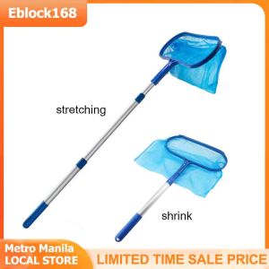 Fast delivery Swimming Pool Skimmer Net w/Telescopic Pole Ponds Cleaning Debris Leaf Rake