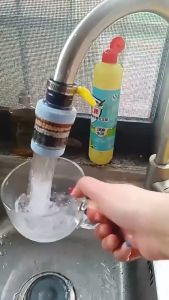 6 Layer Filtration Faucet Filter Splash Proof 360° Degrees Rotatable Retractable Faucet Extender Universal Kitchen Activated Filter Water Purifier Earphea