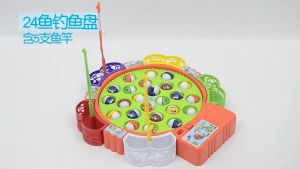 Đồ chơi máy câu cá 15 cá máy có thể xoay được có nam châm có nhạc cho bé giúp bé phát triển tư duy thích hợp cho 2-6 tuổi