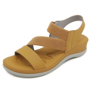 Casual Flat Bottom Soft Sole Summer Sandals Womens Outdoor Wear Travel Beach Shoes Comfortable All Match Lightweight Sandals