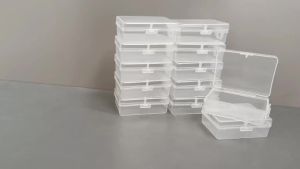 12 Transparent Storage Boxes for Arts and Crafts Parts Small Beads Accessories Storage Boxes