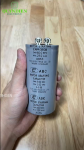 Tụ Khởi Động Cho Động Cơ Motor Điện Đề Pa Động Cơ Công Suất 800uF (800MFD) 250v - Linh Kiện Quỳnh Diễn