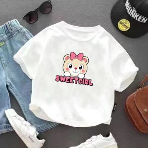 Boys Cartoon Short Sleeve 100% Pure Cotton Summer T-Shirt Thin Baby Fashionable Casual round Neck Sweat Absorbent Kids Clothes