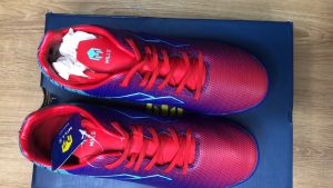 HEADINGBALL Sepatu Futsal Mills Herzone IN Red Navy 9401901 BNIB