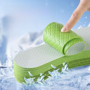 XIANZHAO | Womens Ice Silk Ultra-Thin Shoe Insoles Breathable Anti-Odor Sweat-Absorbent Slip-On No-Sock Summer Shoes Non-Slip