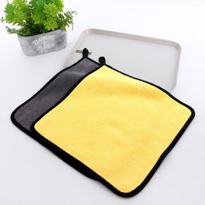 Car Wash Towel Coral Velvet Cleaning Cloth Pet Bath Towel Soft Home Cleaning Rags High Absorbent Kitchen Dish Washing Scrubbers