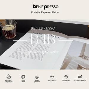 Benepresso 2 in 1 Portable Coffee Machine for Car & HomeDC12V Expresso Coffee Maker Fit Nexpresso  Capsule Coffee Powder B4B