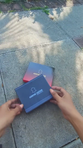 DOMPET KULIT POLOS HW DOMPET PRIA DOMPET LIPAT UKURAN KECIL FREE BOX