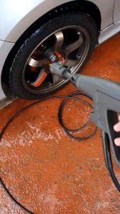Pressure Washer + Nozzle 200 Bar Power Spray Trigger Lance Water Jet With 5M Hose for Car Washing Strong Water