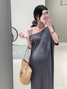 Váy T-shirt Lớn Không Tay HAIDE Dành Cho Bà Bầu Phong Cách Hàn Quốc Thường Ngày Váy Dài Dáng Rộng Thoải Mái Ôm Sát