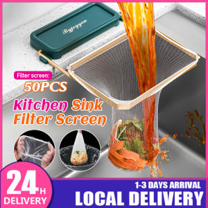 Foldable Kitchen Strainer Disposable Filter Net Metal Filter Rack For Vegetable Fruit Garbage Residue Drain Rack Food Waste Sink Filter Rack Penapis Sinki 水槽过滤架  过滤网