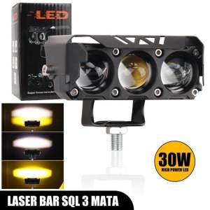 Lampu Tembak Sorot LED Laser Gun S3 SQL3 Mata D2 Mobil Motor SQL 3 CSP Lasergun 3 Mata mobil motor