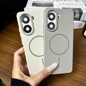 Ốp cho Xiaomi POCO X7 Pro Redmi TURBO 4 Pro POCO F7 màu trơn thân thiện với da Ốp cứng vỏ điện thoại MagSafe mỏng và nhẹ chống bám vân tay Ốp bảo vệ chống sốc