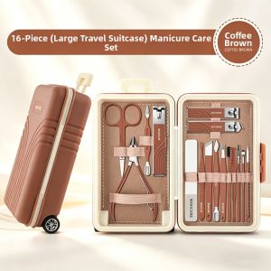 AOHU | Travel Friendly Fingernail Clipper Set No Splash Oblique Edge Clippers Nail Tool