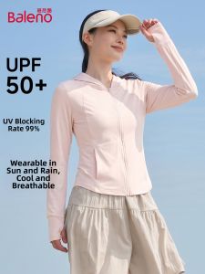 BALENO | Slim Fit UV Protection Pink Ice Silk Jacket for Women