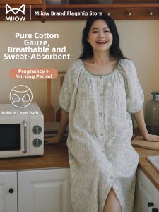 MiiOW | Nursing Maternity Sleep Dress Cotton