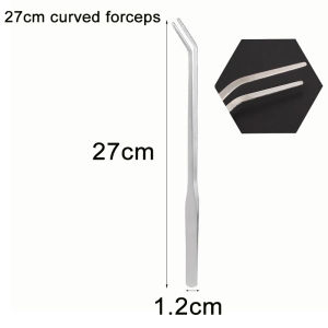 Aquarium Stainless Steel Tweezers Straight Curved Water Grass Aquatic Plants Clip Pliers Long Tweezers Fish Tank Cleaner Tools