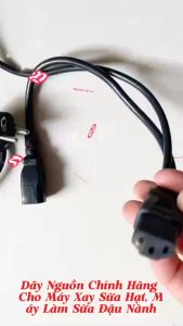Dây nguồn máy xay đậu nành 1 nguồn vào 2 nguồn ra cho 3 chấu và 4 chấu