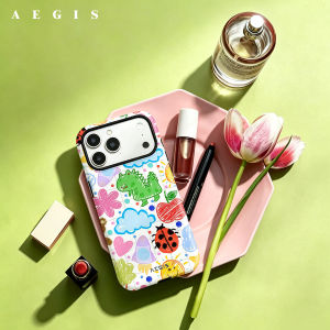 Potdemiel | Doodle Creature Double Layer Hard Shell for iPhone 17 16 15 14 Plus 13 Pro Max Anti-Drop Shockproof PC Case