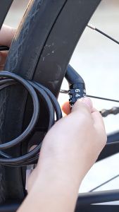 Gembok Kunci Rantai Sepeda & Motor 4 Angka Digit Pengaman Helm Kode