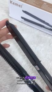 Catokan Rambut 2In1 Salon Smoothing KM-2139 - Professional Hair Straightener Temperature 120°-220° Tourmaline