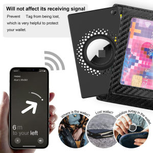 For Air tag Anti Lost Protection Case Tracker Wallets Card Holder Compatible with AirTag Apple  Locator Waterproof Ultra Thin Cover Sleeve