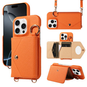 For iPhone13promax 13mini 12promax 12mini 11promax iphone XR XS XSMAX 7PLUS 8PLUS Phone Case Womens Crossbody bag with Mirror