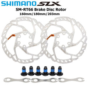 SHIMANO | SHIMANO RT66 Disc Rotor SLX SM-RT66 160MM 180MM 203MM Disc Brake Rotor 6-Bolt SLX M670 Series