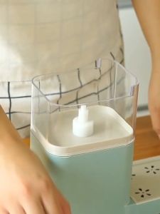 ที่กดน้ำยาล้างจาน ที่วางฟองน้ำ กล่องกดน้ำยาล้างจาน กล่องใส่น้ำยาล้างจาน 3in1