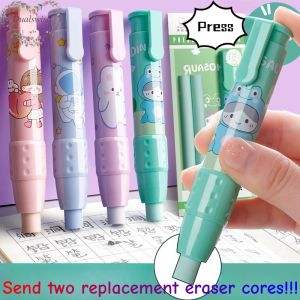 Retractable Eraser Children Student Cute Colored Portable Eraser Student Stationery Gifts School Essential Items