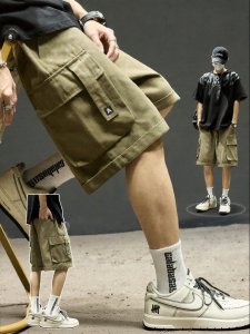SZON | Summer American Loose Multi-Pocket Functional Shorts