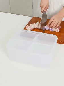 【i.Rumah】Transparent Fish Meat Storage Box Fridge Butter Container Refrigerator Fruit Vegetable Fresh-keeping Organizer