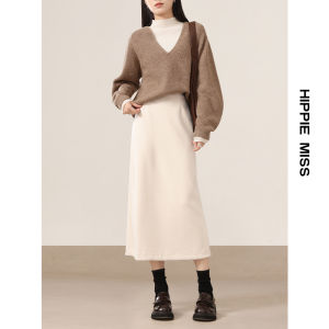 HIPPIE MISS | High Waist Slimming Slit Midi Pencil Skirt