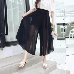 High Waist Wide Leg Pants Inner Lining for Cheongsam Dance Bottoming Skirt Anti-static Hanfu Innerwear Casual Pants for Women