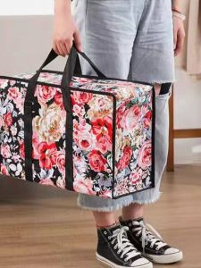 Extra Large Quilt Storage Bag Moving Packing Bag Waterproof Oxford Non-Woven Thickened Luggage Bag Cloth Organizer Bag