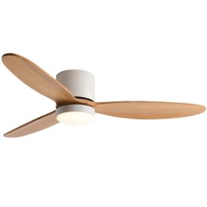 Kairui | 28 Inch Solid Wood Ceiling Fan Light Vintage Home Use
