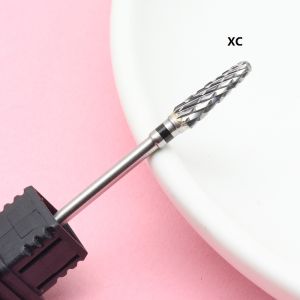 L0414 Cone Shape Carbide Nail Drill Bit – Cuticle & Dead Skin Remover Nail Surface Shaping Tool 3/32” Shank