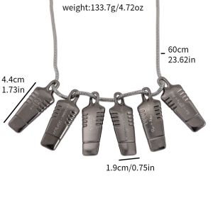 Bandai | Game Death Stranding Qpid Necklace Sam Norman Reedus Fomulas Jelwelry Metal Necklaces Pendant Chains Choker Collares Charm Gift