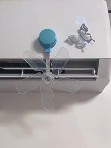 3-Piece Conditioning Guide Fan Wall-Mounted Prevents Direct Blowing Of Air Conditioner Ventilator Windmill Shaped Silent【SMQ】