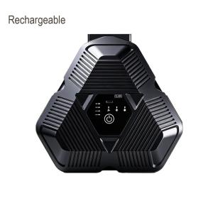 Adjustable Car Sun Visor Mount Fan Rechargeable Quiet Air Circulation Cooler For Windshield Vehicle Interior Use Car Accessory