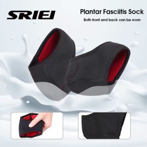 SRIEI 1 Pair Back Heel Sleeve Socks Plantar Fasciitis Foot Pain Relief Sleeve Wrap Heel Socks Breathable Washable Anti-Crack Achilles Tendonitis Calluses Spurs Support Heel Protector